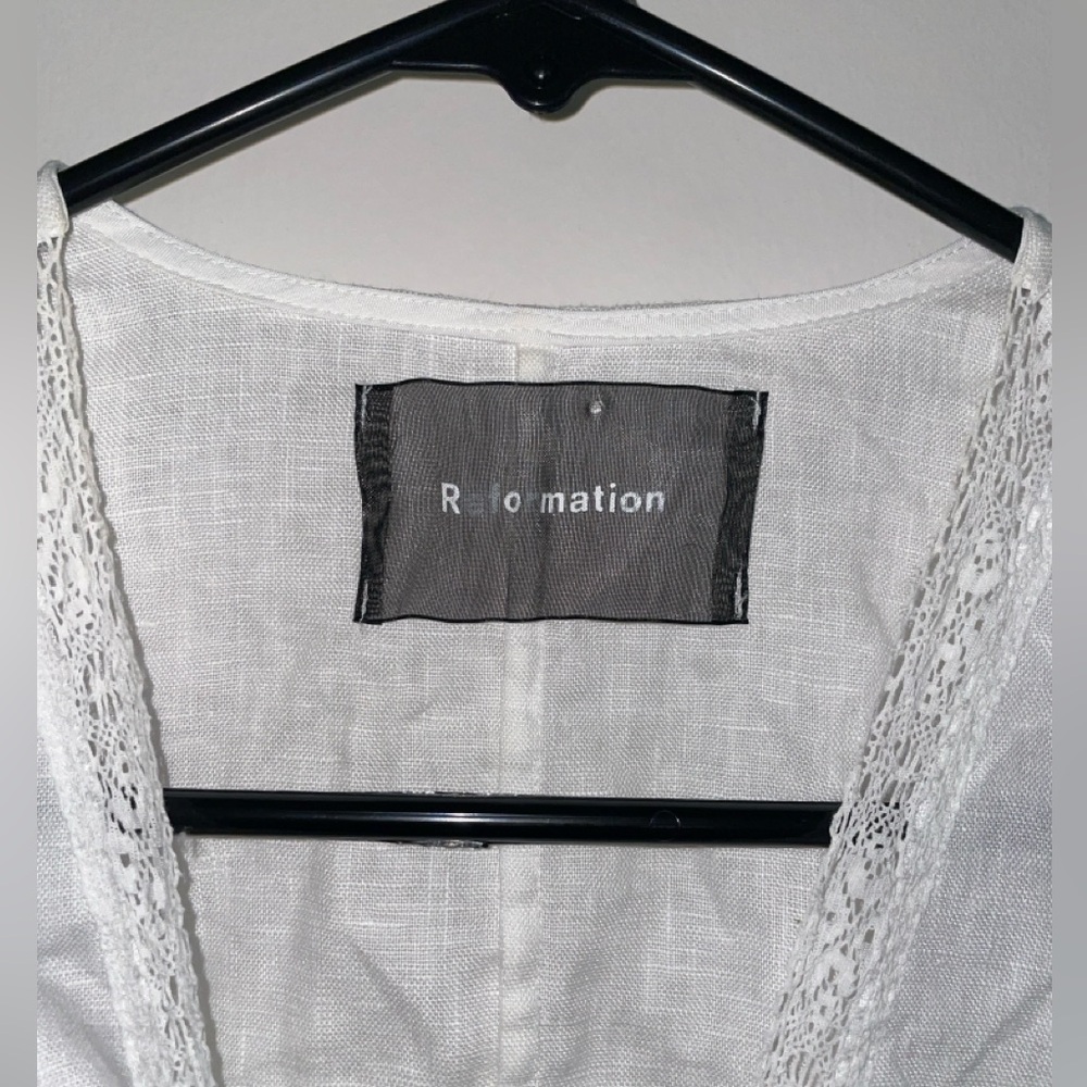 Reformation Odette Linen Top size S - Picture 4 of 7